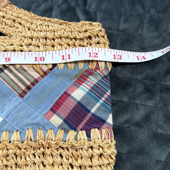 Tommy Hilfiger Clutch Handle‎ Grass Patchwork  Purse - Picture 5 of 9